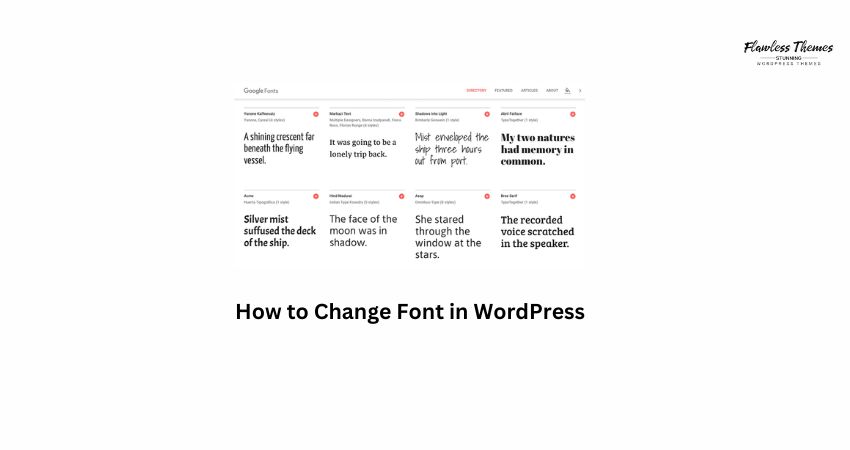 How to Change Font in WordPress